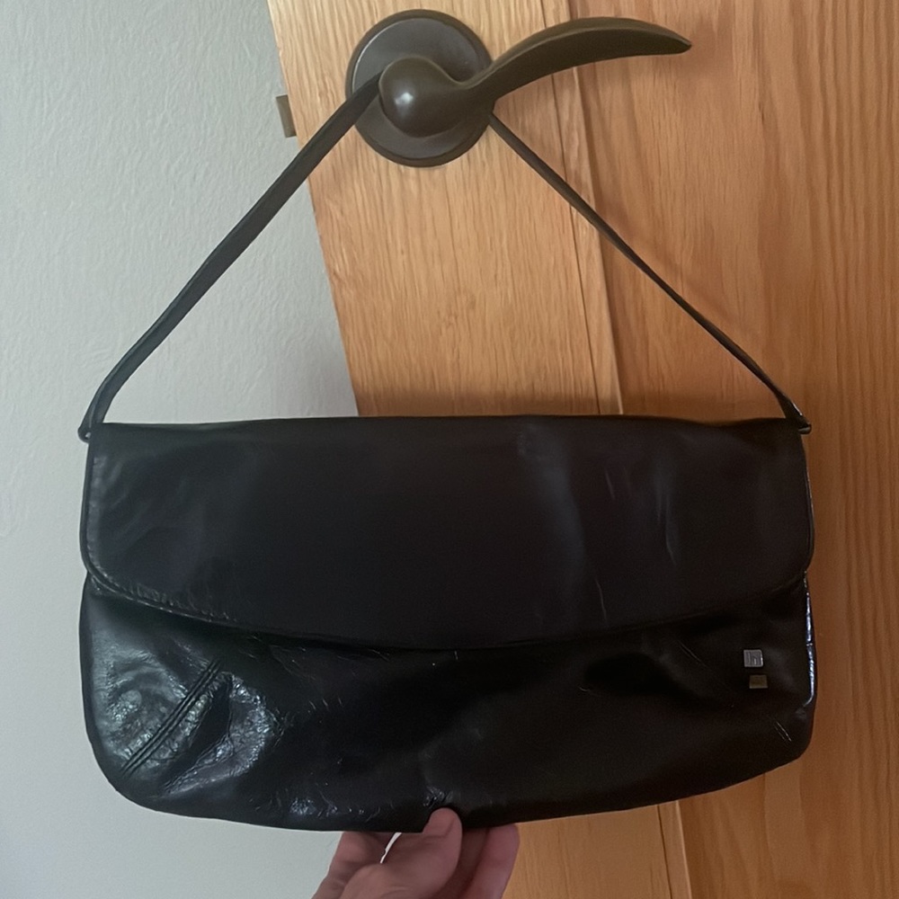 Helen welsh genuine leather lined clutch/wristlet or handbag. Can be worn 3 ways